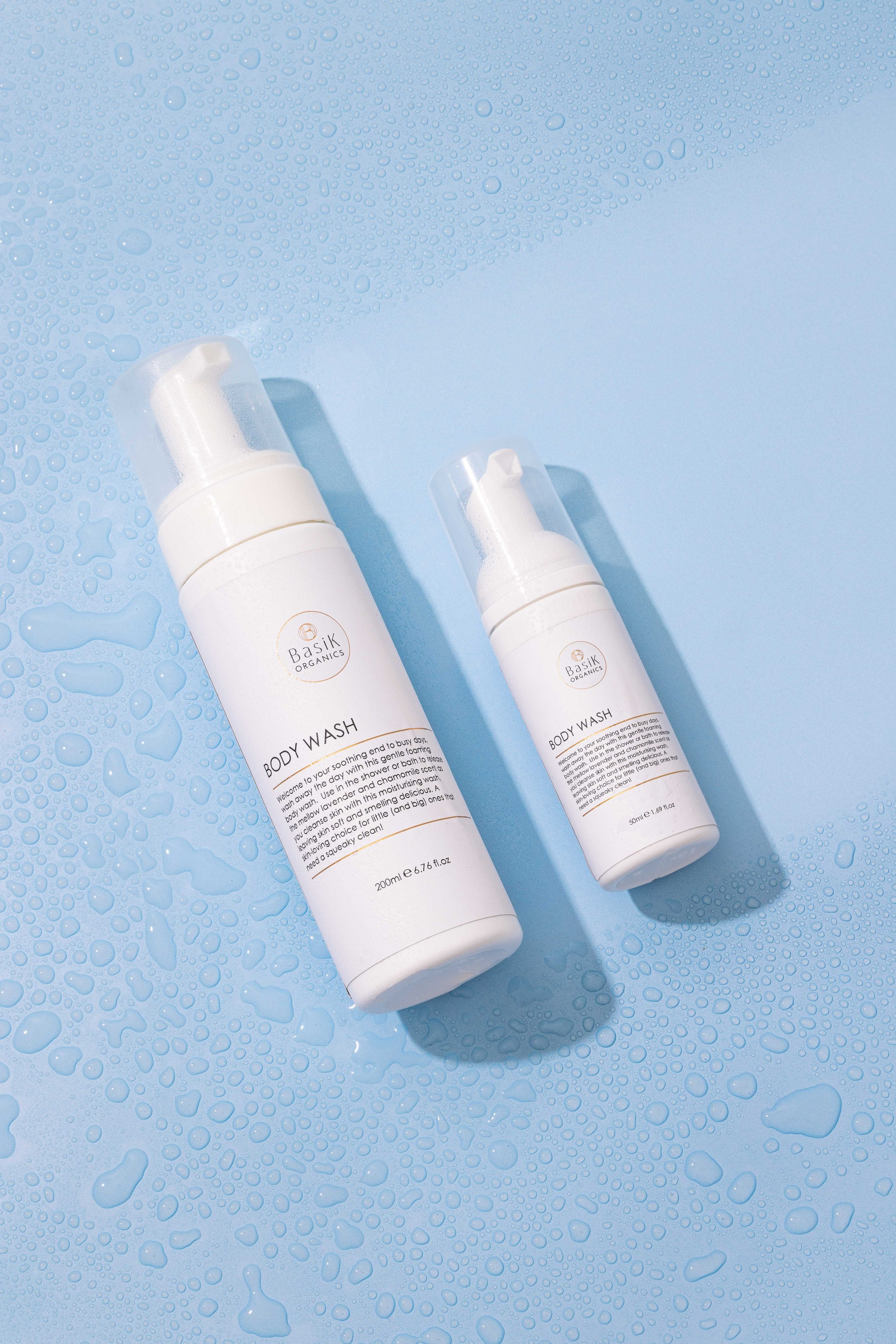 Baby Body Wash Safe Organic and Natural Ingredients BasiK Organics